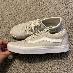 Vans Old Skool Jersey Grey & Speckled Skate Shoes size 9.5 womens